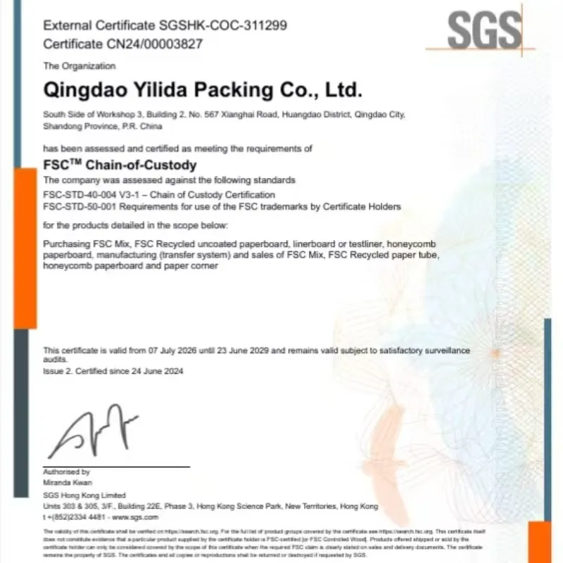 Qingdao Yilida ప్యాకేజింగ్ FSC సప్లై అండ్ డిమాండ్ చైన్ మేనేజ్‌మెంట్ సిస్టమ్‌పై ప్రత్యేక శిక్షణను నిర్వహించింది.